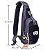 Sling Bag, EGOGO Outdoor Casual Bike Camping Hiking Chest Shoulder Unbalance Gym Fanny Backpack Sack Satchel Cross body Bag for women and men(Black)