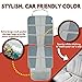 Car Seat Protector Under Baby Carseat- Extra Padded for XL Size Car Seat-Waterproof&Durable Premium Materials-Extra Large Storage Pocket - Prevents Dirt and Damage on Leather Car Seat(Grey)