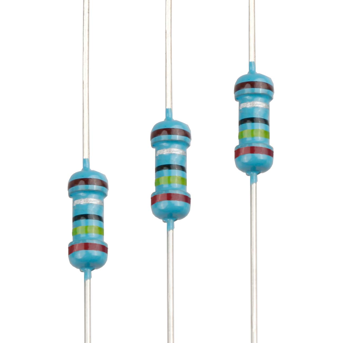 Photo 1 of EDGELEC 100pcs 2.4 ohm Resistor 1/4w (0.25 Watt) ±1% Tolerance Metal Film Fixed Resistor, Multiple Values of Resistance Optional