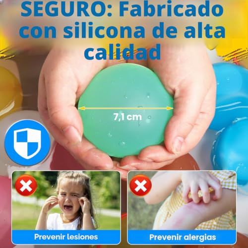 Reusable Water Balloons, 16 Pcs Reusable Self-Seal Silicone Water Balloons and 1 Mesh Bag, Quick Fill Water Balloons for Kids and Adults, Water Toy for Kids and Adults