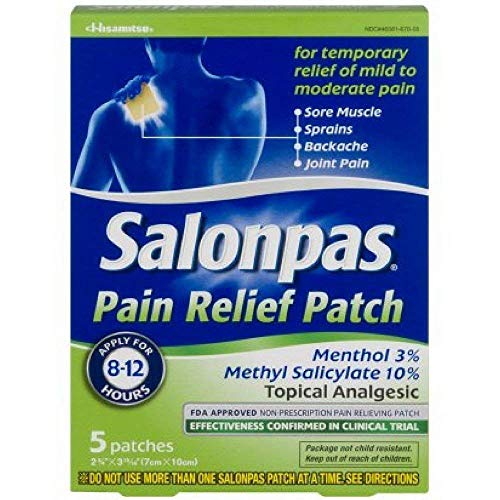 Salonpas Pain Relief Patches 5 Each (3 pack)