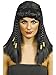 CraftsOfEgypt Egyptian Queen Cleopatra Costume Wig Headpiece - Bachelorette Party Wigs - Black Wig with Bangs