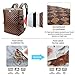 Tophie Insulated Cooler Backpack, 30L Leakproof Lightweight Lunch Backpack and Bag, 30 Cans PU Leather Waterproof Hiking Backpack for Hiking Beach Park Picnic (Checked Pattern)