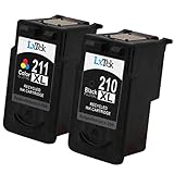 LxTek Remanufactured Ink Cartridge Replacement For Canon PG-210XL & CL-211XL 210 XL (1 Black|1 Color) 2973B001 2975B001 High Yield Compatible With PIXMA IP2702 MX410 MP499 MP280 MP240 IP2700 MP480