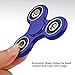 Tri-Spinner Fidget Toy With Premium Hybrid Ceramic Bearing, AIRWALKS Best Stress Reducer Relieves ADHD Anxiety and Boredom, Spins up to 5 min Non-3D (Blue)