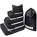 WEWEON 6 Set Packing Cubes,Travel Packing Organizers for Luggage Suitcase with Laundry Bag