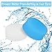 24 Pairs Soft Silicone Ear Plugs Putty Ear Plugs for Sleeping Swimming earplugs for Kids Adults, Transparent + Blue