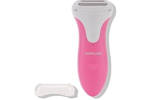 Kokoline Women's Electric Razor | Wet & Dry Shaver for Legs,Bikini, Underarms with Bikini Trimmer & Hypoallergenic Foil for Sensitive Skin,Pink/uyg1