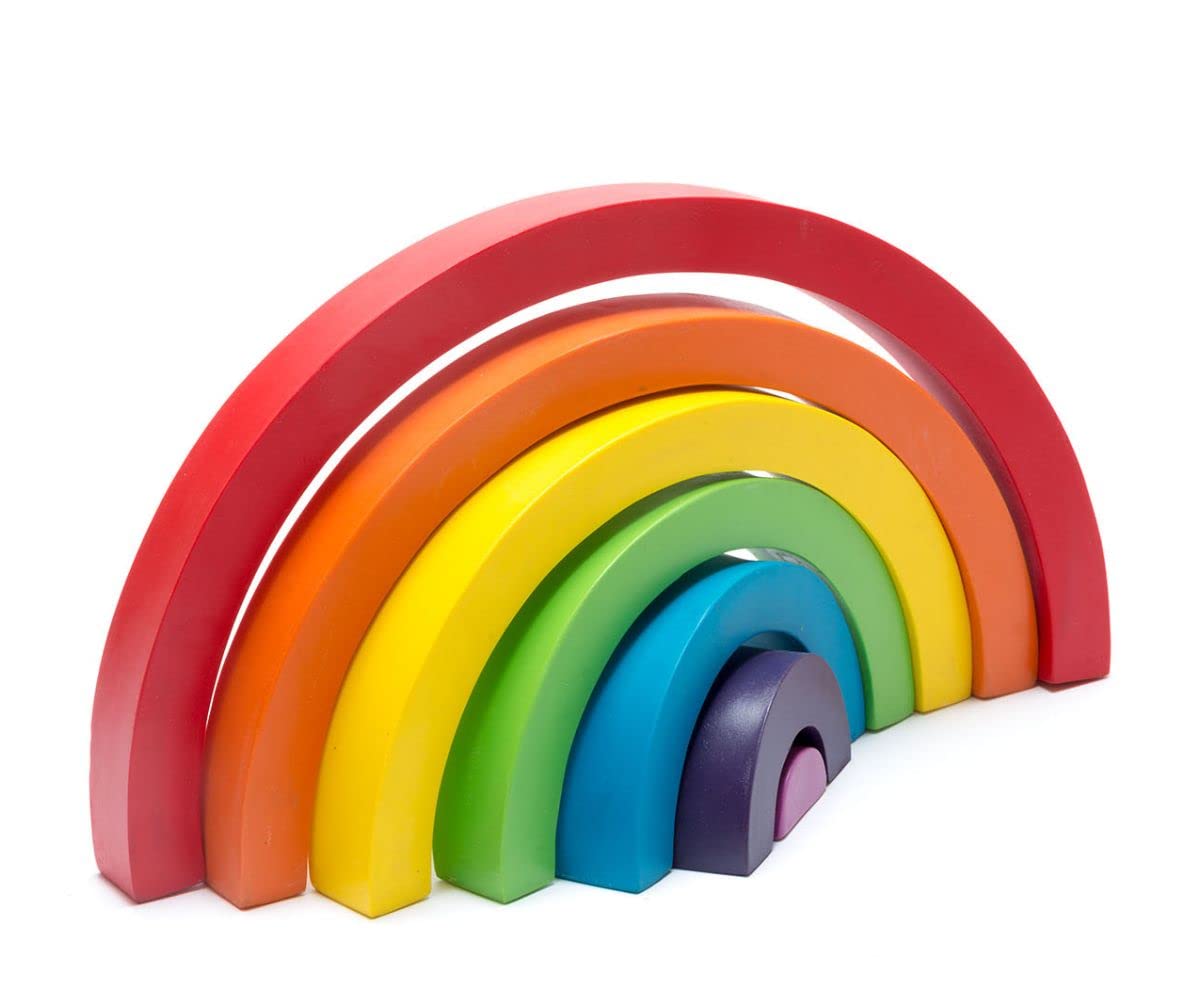 best years original by design Natural Rubber Rainbow Toy Handmade
