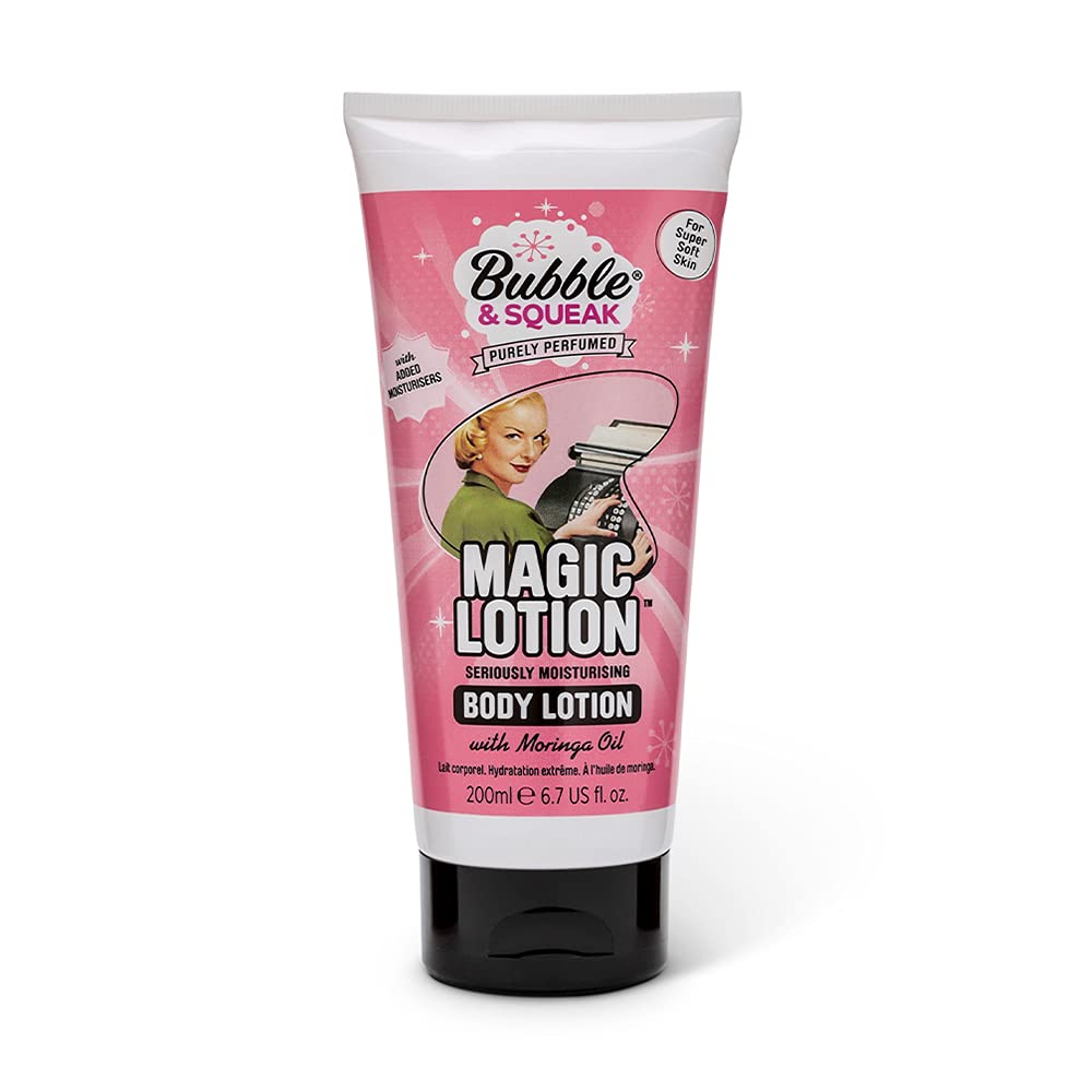 Bubble & Squeak Body Lotion, Magic Lotion Seriously Moisturising, Vegan Friendly & Creulty Free - Moringa Oil 1 x 200ml