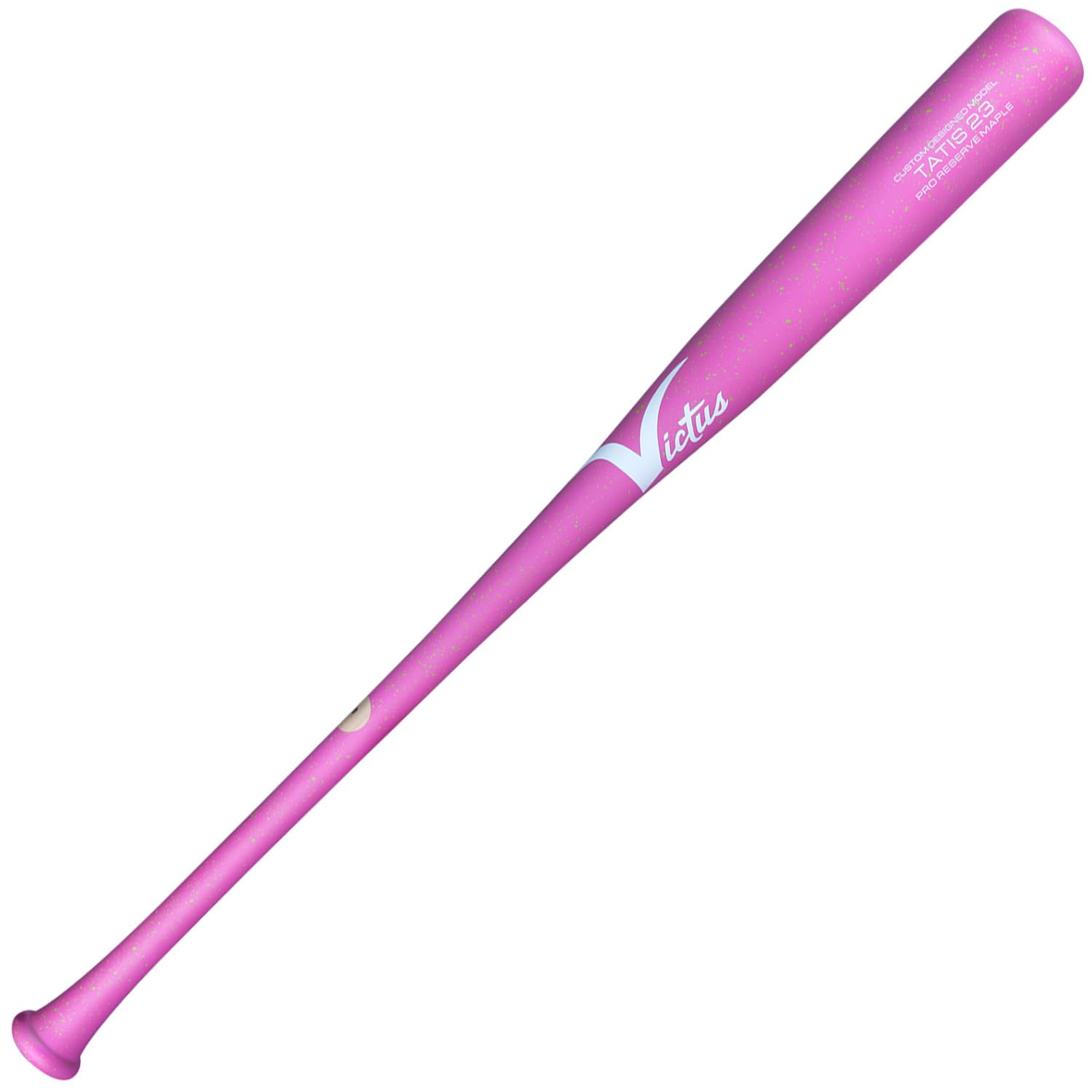 Photo 1 of **DAMAGED**VICTUS TATIS23 NEON Pink/NEON Green in-Stock PRO Reserve Wood Baseball BAT, 33.5"