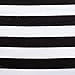 Ling's moment Classical Durable Black and White Striped Table Runner - Cotton Canvas Fabric Table Top Decoration 12