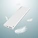 Ultra Slim and Light Power Bank, TOPVISION Universal 3600mAh Compact Pocket Size Ultrathin 6.99MM Portable Charger for iPhone 7/7 Plus 8, iPad, Samsung Galaxy-White