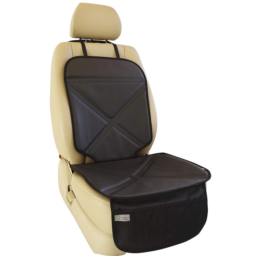 70 Off カーアクセサリ B07h84rcl3 ブラック Fm028 ブラック すべての自動車シート用 丈夫なキックマット 厚いパッドと2つの大きなポケット付き 安全シートプロテクターカバー 子供用 防水 レザー カーシートプロテクター Viaviat 大特価放出 Www Aiq Aiq Com Mx