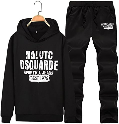 LBL Men's Hoodie Bottoms Jogging Joggers Gym Tracksuits Sweat Sports Jacket Pants Tracksuit Set