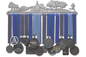 Allied Medal Hangers - Trailscape - Male or Female Runner - Multiple Variations Offered - Sports Awards Holder Display Hanger Rack