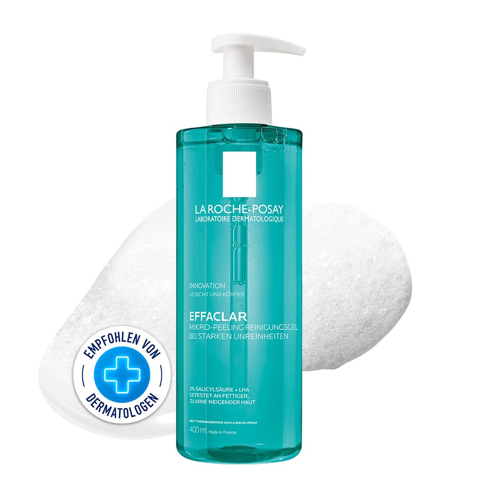 La Roche-Posay Effaclar Micro-Peeling Purifying Gel Wash for Oily, Blemish-Prone Skin 400ml