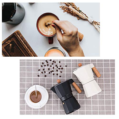 MYYINGELE Espressokocher, Kaffeekocher, Espresso Maker, Coffee Maker, 90 ml/3 Tassen Braukapazität, Aluminium – Bild 3