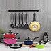 COOPER PAN 15 Piece Cookware Set, Heavy Duty and Durable, Triple Layered Non-Stick, Even Heat Distribution, Heat Resistant Handles, Warp Resistant Cookware, Set Includes 5 Nylon Utensils