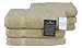 SALBAKOS 100% Turkish Cotton Hand Towel Set of 6 16x30 inch | Heirloom Quality | Hotel & Spa Collection | Ultra Soft, Super Absorbent, Long Lasting Hand Towels | Made in Turkey (Taupe, 6 Hand Towels)