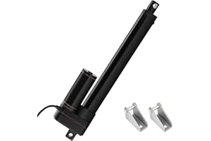 JQDML 12V Linear Actuator 176lbs/800N 0.78"/s High Speed Linear Actuator Stroke 10Inch IP65 Protection Electric Actuator with Mounting Brackets,for Door Opener,Solar Tracker,Electric Lifting System