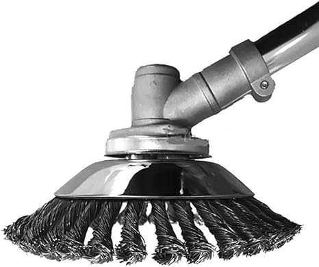 string trimmer brush for asphalt cleaning