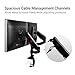 Loctek Monitor Arm Dual Stacking Arm Monitor Mount for 10-27 inches LCD LED Screens Desk Monitor Mount Stand Holder (Dual Stacking Arm)