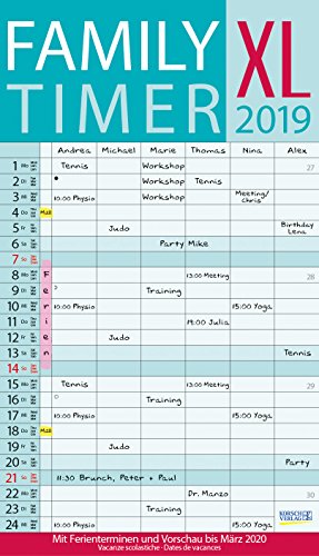 XL Family Timer 2019 by (Calendar)
