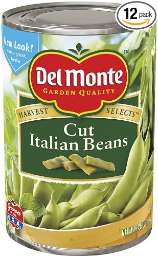 Del Monte Cut Italian Green Beans 14 5 Ounce Cans Pack Of 12