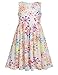 Arshiner Girls Dress Rainbow Dots Heart Printed For Skater Casual Cute Sleeveless Summer Dress