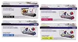 Brother TN-221BK, TN-225C, TN-225Y, and TN-225M, 4 Pack toner set, High Yield (BK/C/M/Y)