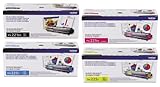 Genuine Brother TN221BK, TN225C, TN225M, TN225Y Color (BK/C/M/Y) Toner Cartridge 4-Pack Brother HL-3140CW, HL-3170CDW, MFC-9130CW, MFC-9330CDW, Office Central