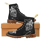 LEINTEREST Skull Martin Boots Fashion Shoes For Women