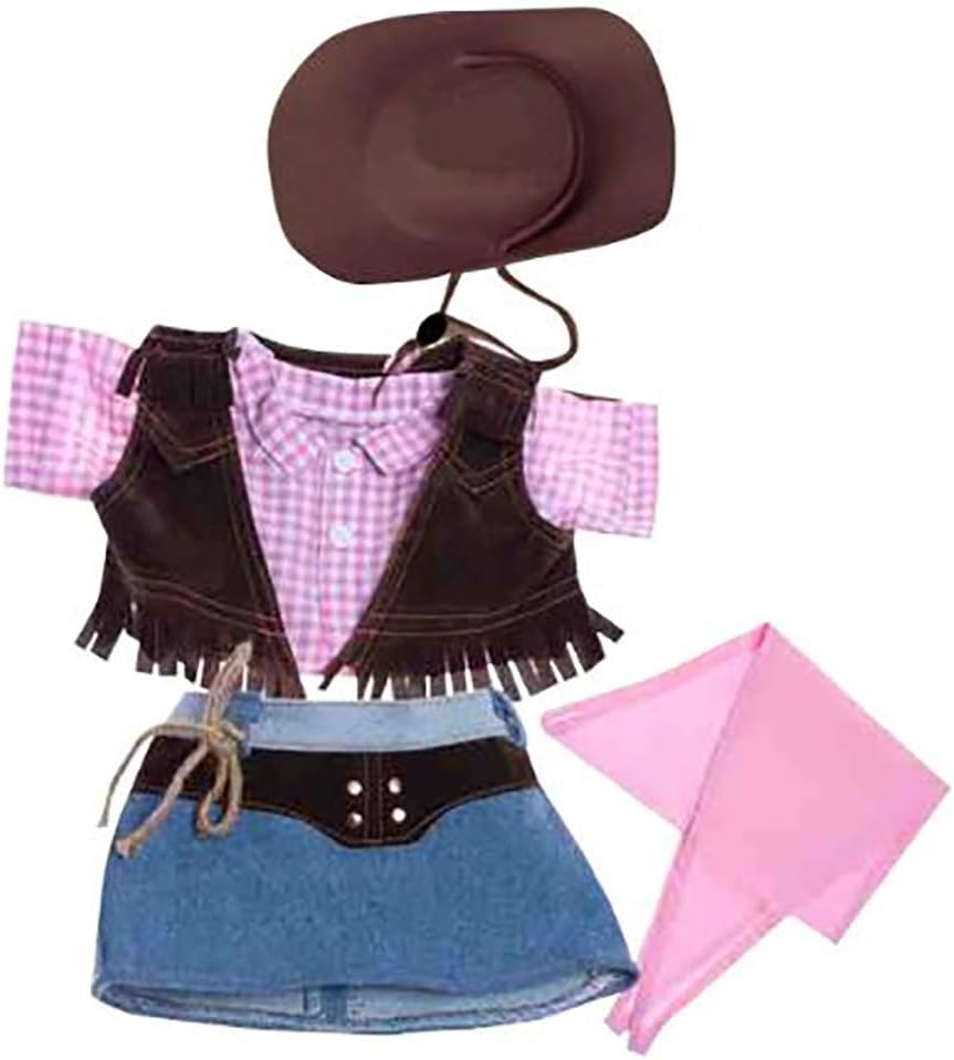 Amazon.com: Cowgirl w/Brown Hat and Pink Scarf Teddy Bear Clothes Fits Most  14"-18" Build-A-Bear and Make Your Own Stuffed Animals: Toys & Games