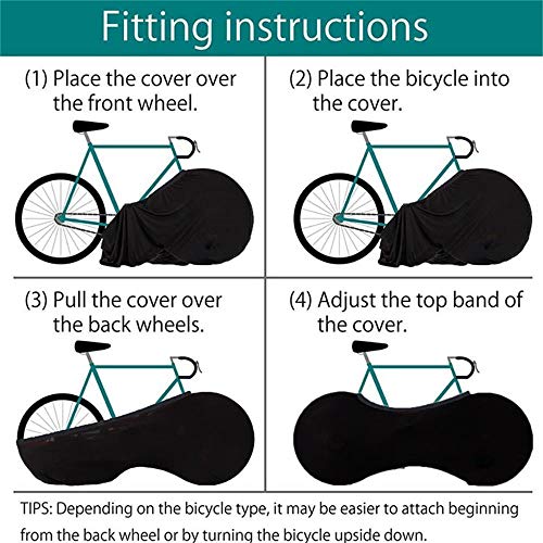 YEARGER Universal Indoor DustProof Bike Cover Elastic Bicycle Scratch