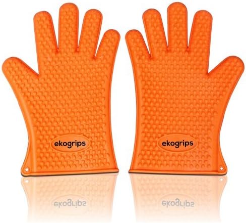 ew and Improved Transparent Heat Resistant Silicone BBQ Oven Gloves- Highest Rated Grippers- Designed for Women with Small and Average Hands (One-Size-Fits-Most)