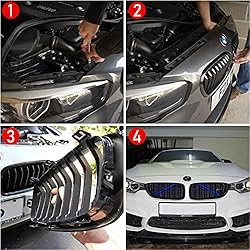 Jaronx Compatible with BMW Grill Inserts Trims for
