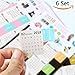 Journal Calendar Stickers Planner 2018 for Journal and Agenda,Self Adhesive Index Tabs Monthly Index Dividers Easy to Peel and Stick,15 Month 6 Set