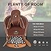 KOSIBATE Slingshot Ammo Pouch, Catapult Leather Hunting Holder for 3/8” 1/2” 1/4” 6mm 8mm Steel Balls(Brown)