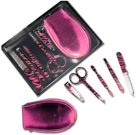 Travel Maxx 6-Piece Executive Beard & Hair Trimming Groomer Kit, Pink