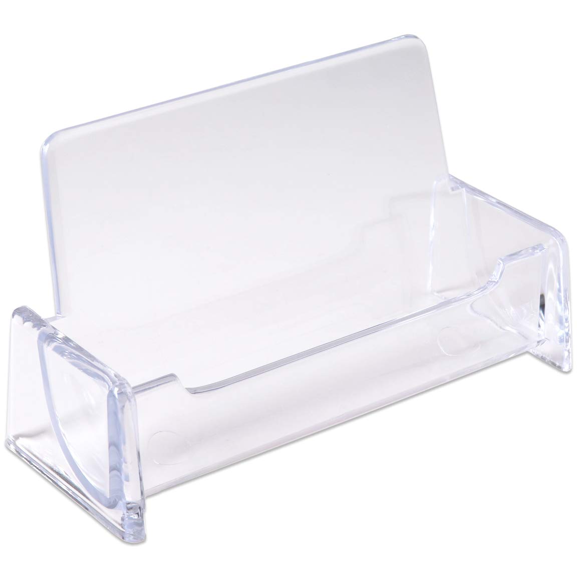 Business Card Holder Display Stand Desk (Quantity 1 Piece Count) (CLEAR) Amazon.co.uk Office