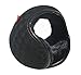 Mraw Unisex Woolen Yarn Plaid Foldable/Adjustable Wrap around Earmuffs (Black)
