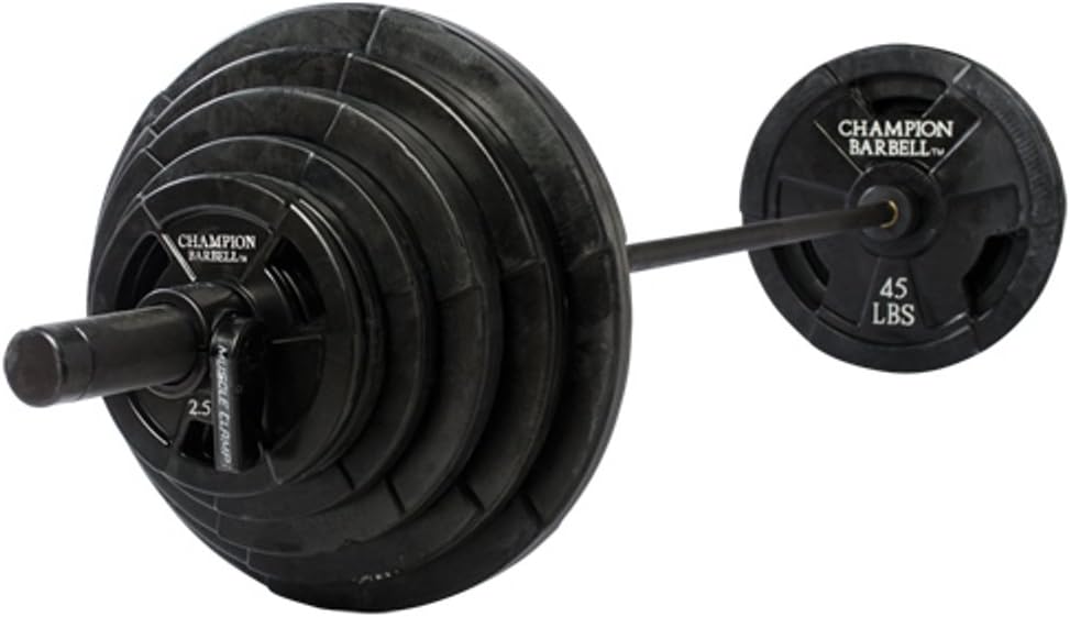 300 lb. Olympic Rubber Coated Grip Plate Set (SET)