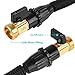 FIXKIT 50ft Expandable Garden Hose, Car Hose, Improved Water Hose With Double Latex Core, 3/4