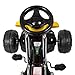 Best Choice Products Go Kart 4 Wheel Kids Ride on Car Stealth Pedal Powered Outdoor Racer Blk/Yellow