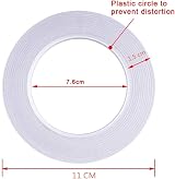 YISUMEI Double Sided Tape 1 Inch 25 mm x 25 m 4 Rolls Craft Adhesive view 3