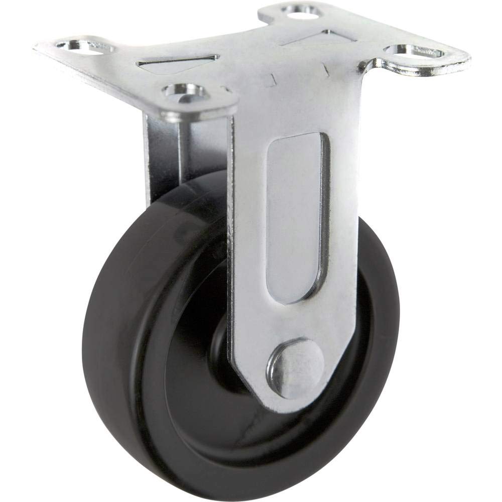 TOOLCRAFT TO-5137908 Fixed Castor with Mounting Plate 75 mm Polypropylene
