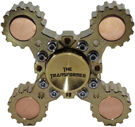 The Original Transformer Metal Fidget Spinner by Empyrean. Relieve ADHD, Combat Boredom at the Office. Spins 4+ Minutes.
