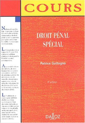 Droit pénal spécial