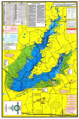 Joe Pool Lake Fishing Map Amazon - Lake Joe Pool Fishing Map: Books
